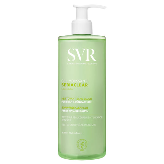 SVR LABORATORIES - SEBIACLEAR CLEANSING GEL –  400ML